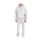 Mens Solid Fleece Flare Stacked SET - VacationGrabs