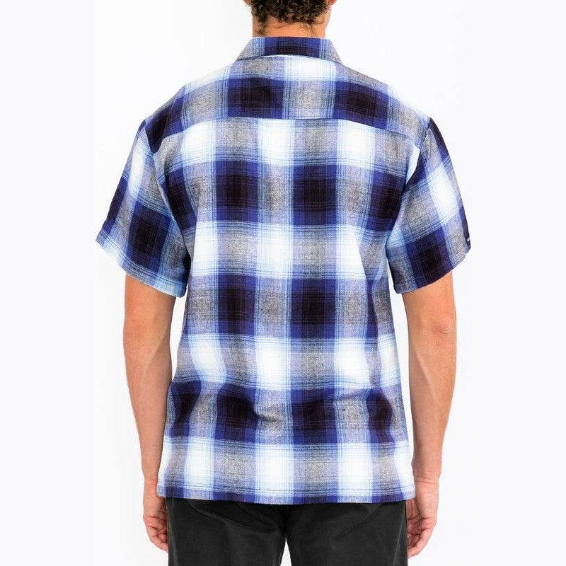 Mens Plaid Short Sleeve Flannel - VacationGrabs