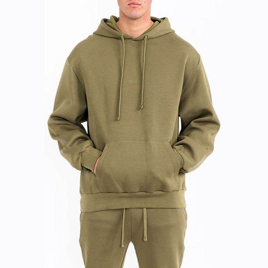 Mens Solid Tech Fleece Hoodies - VacationGrabs
