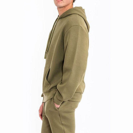 Mens Solid Tech Fleece Hoodies - VacationGrabs