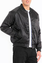 Mens Polyester Windbreaker Bomber Jacket - VacationGrabs