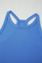 Solid Ribbed Tank Top & Sweatpants Set