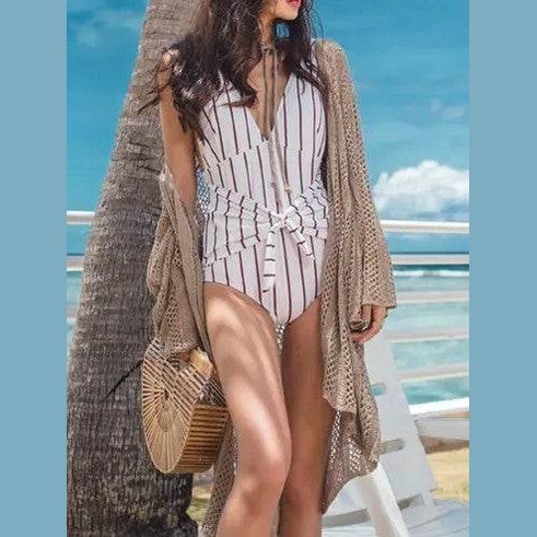 Open Knit Cover Up Robe - VacationGrabs