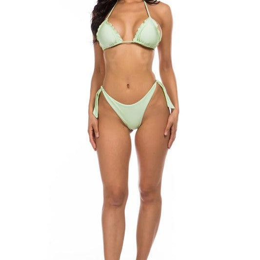 Women's Swimwear Swimwear - Two-Piece Bikini Halter Top