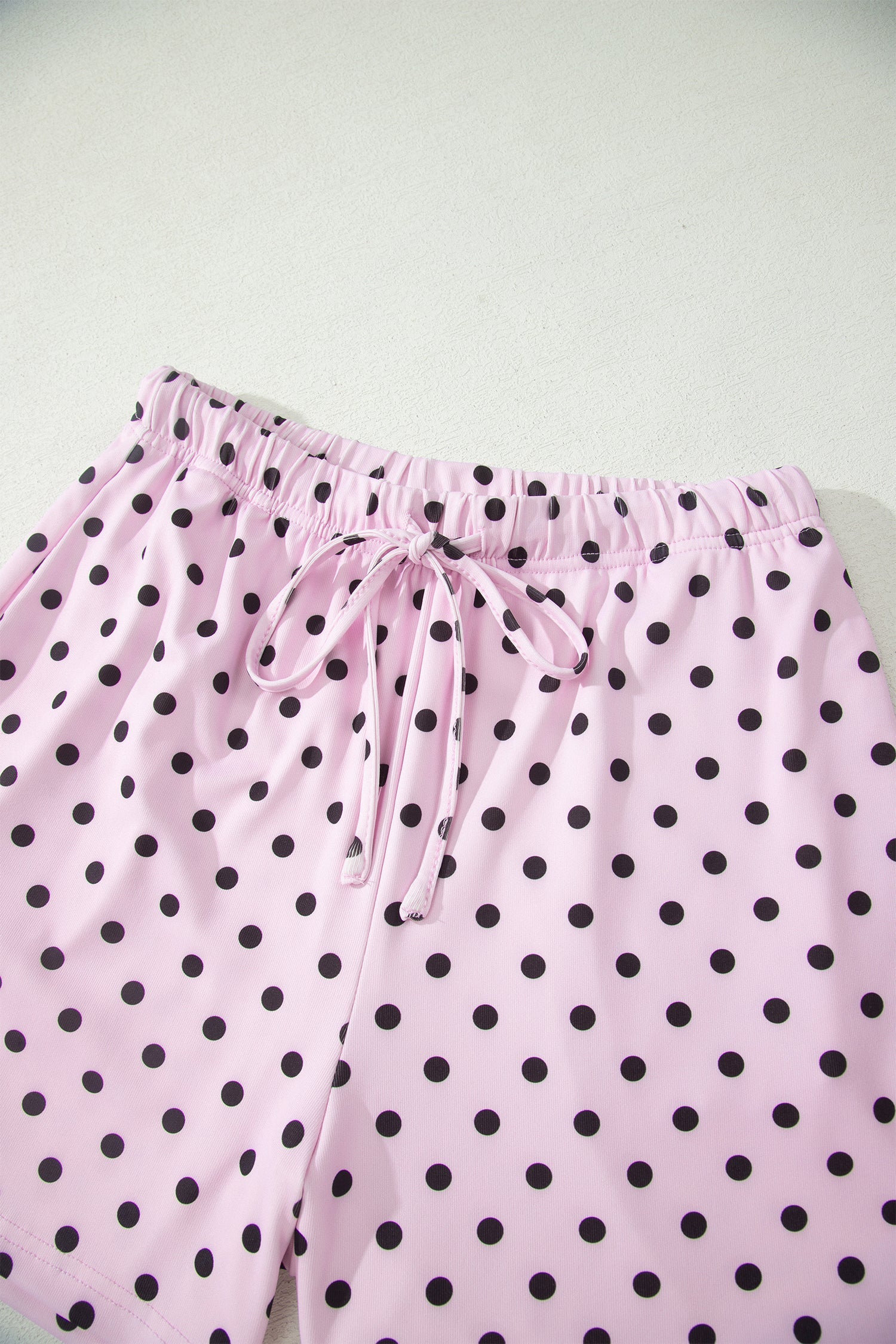 Polka Dot Halter Tank & Elastic Shorts Set