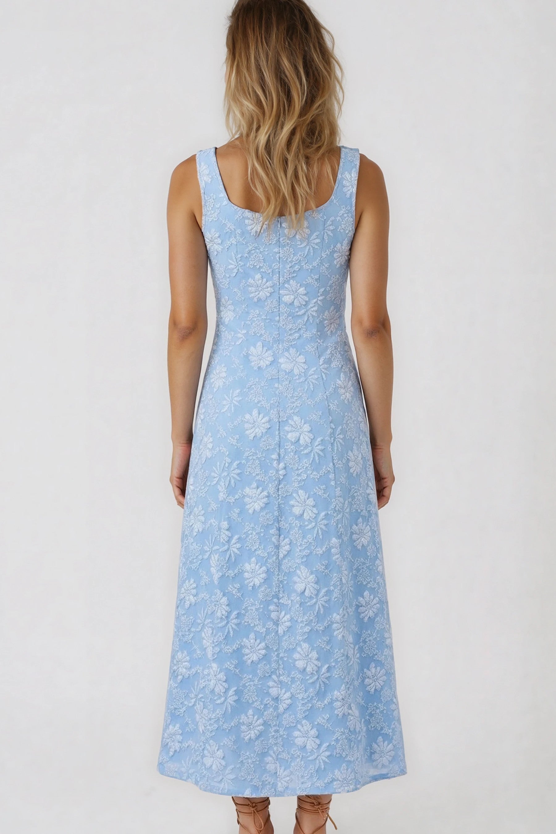 Women's Vacation A-Line Midi Dress