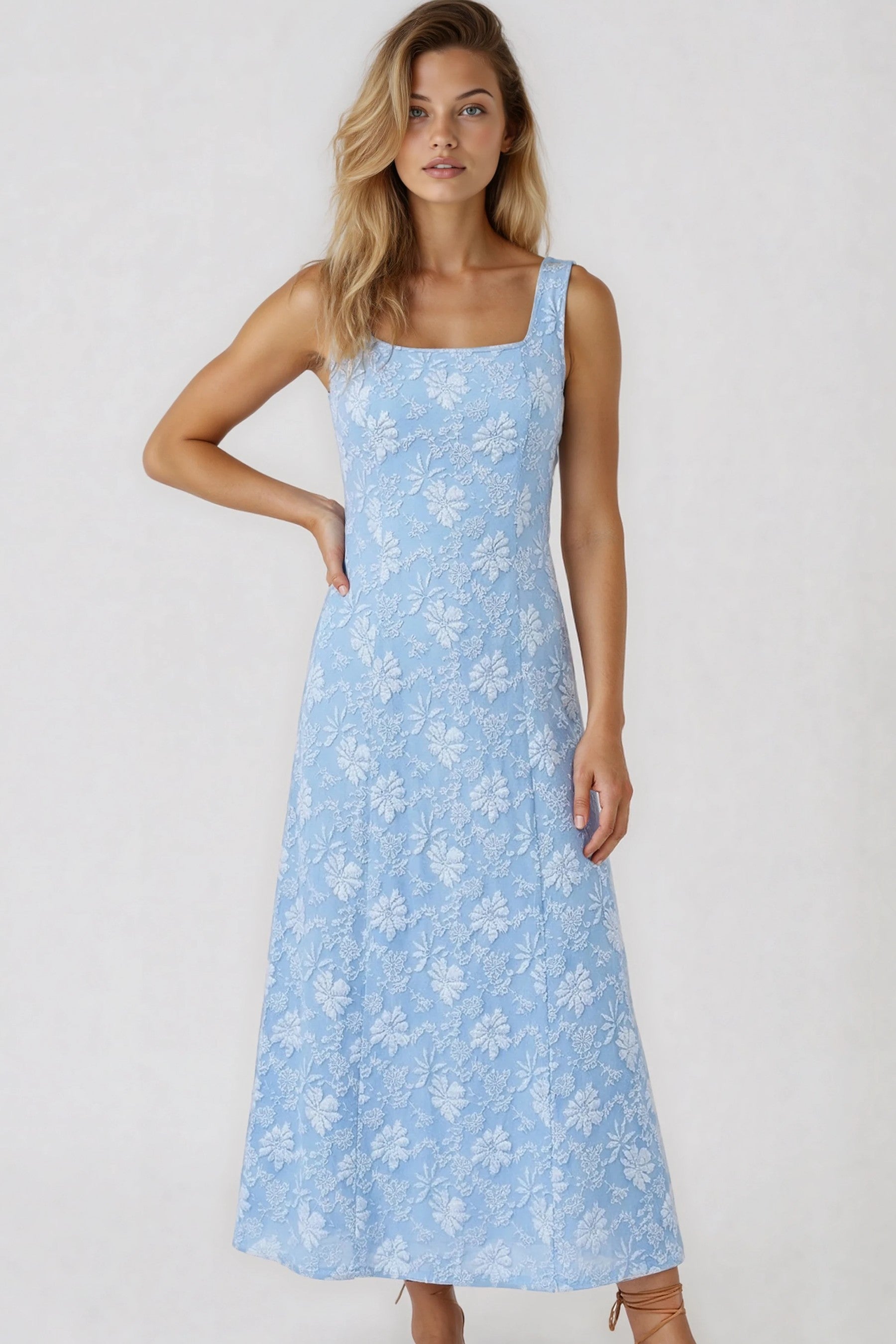 Women's Vacation A-Line Midi Dress