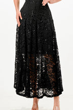 Butterfly sleeve lace dress