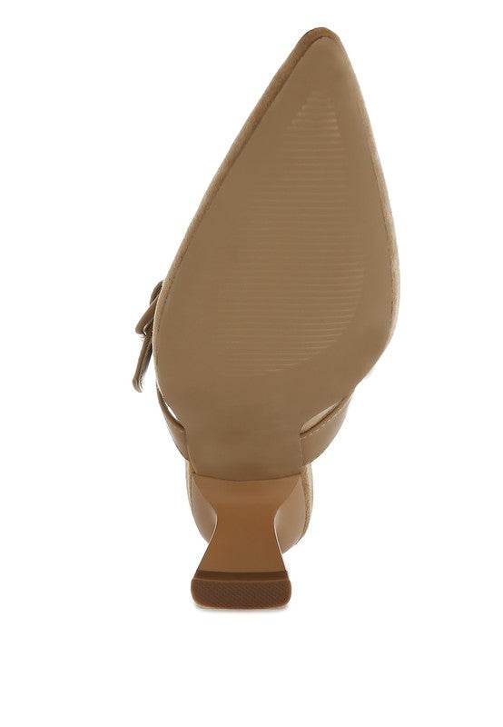 Onagra Microfiber Pointy Slip-On Mules - VacationGrabs