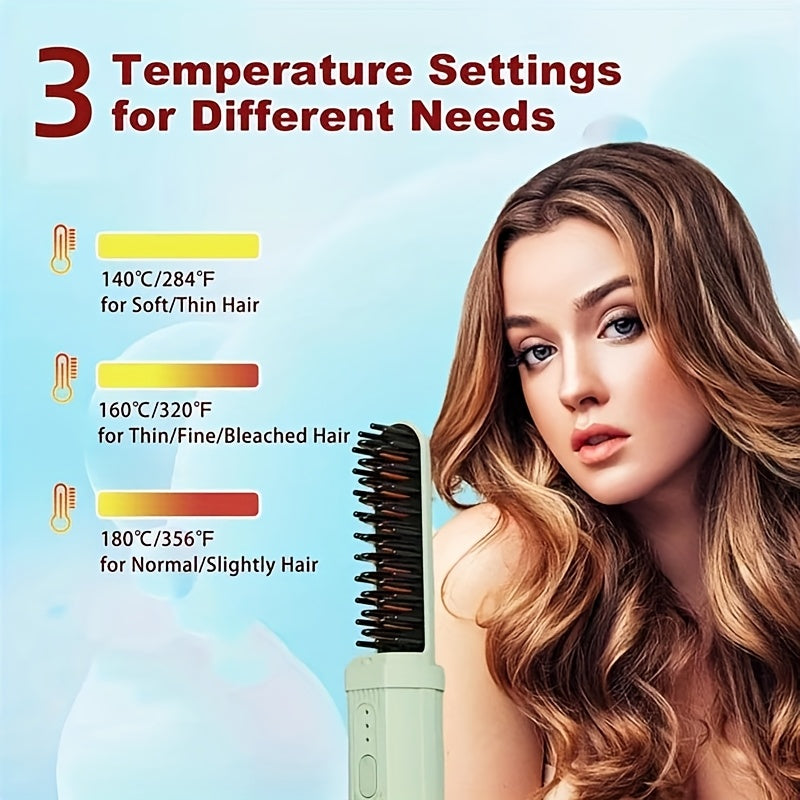 Hair straightener with three temperature settings for all hair types