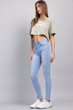 High Rise Classic Ankle Skinny Jeans