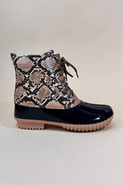 Womens Lace Up Rain Boots in 2 Color Options - VacationGrabs