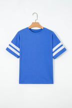 Varsity Stripe Crew Neck Short Sleeve T-Shirt