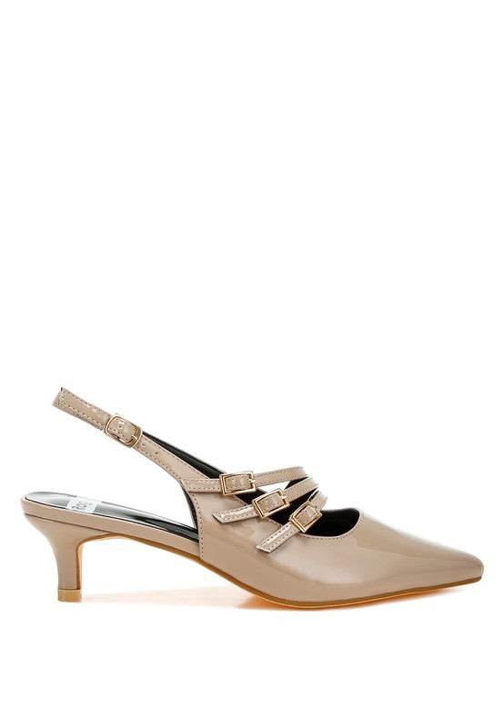 Kanebei Triple Strap Slingback Sandals - VacationGrabs