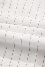 Stripe Spaghetti Strap Pocketed High Waist Maxi Dress