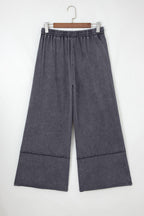 Floral Patch Mineral Wash Terry Knit Pants