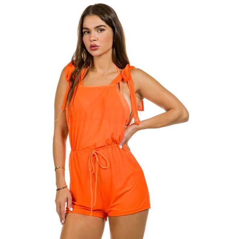 Two Piece Swimsuit With Jumpsuit Coverup - VacationGrabs