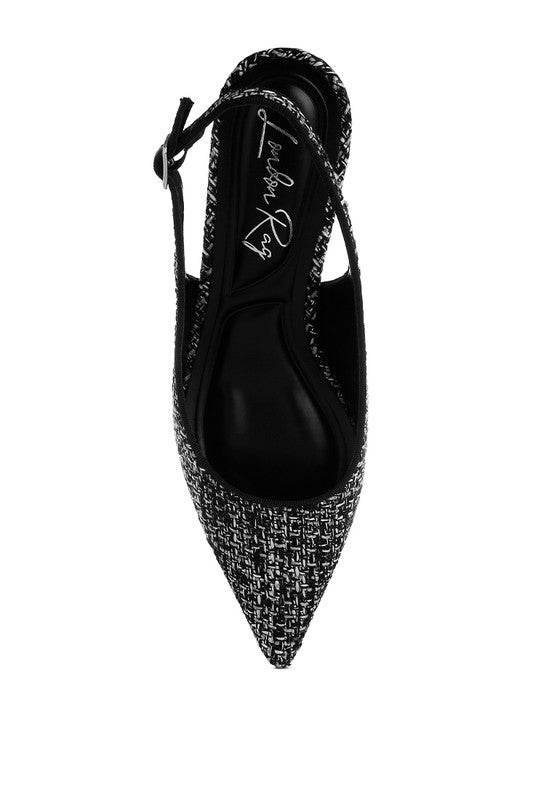 Zehra Boucle Slingback Sandals - VacationGrabs