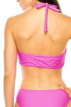 Two Piece Criss Cross Bow Tied Bikini - VacationGrabs