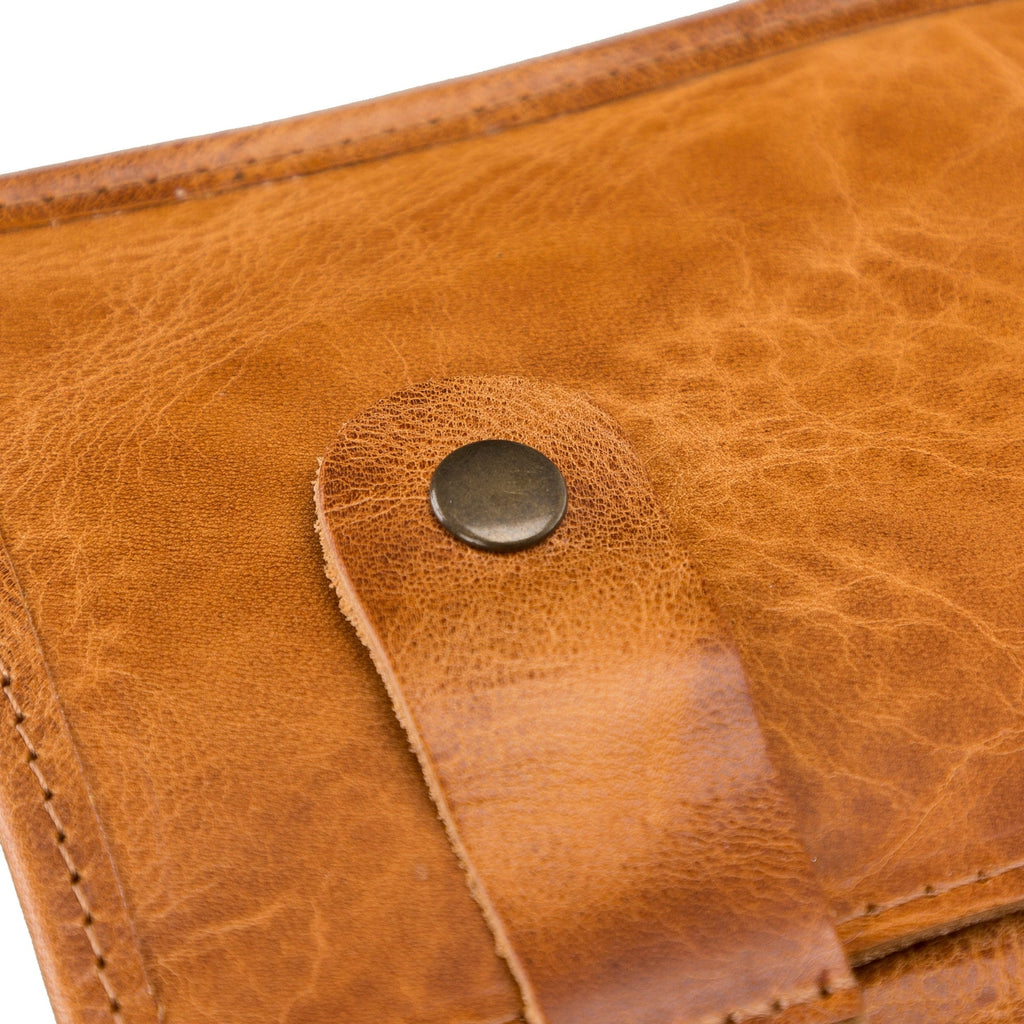 Premium Leather Cable Organizer Travel Pouch