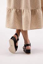 Women's Shoes - Sandals Cross Strap Wedge Sandals
