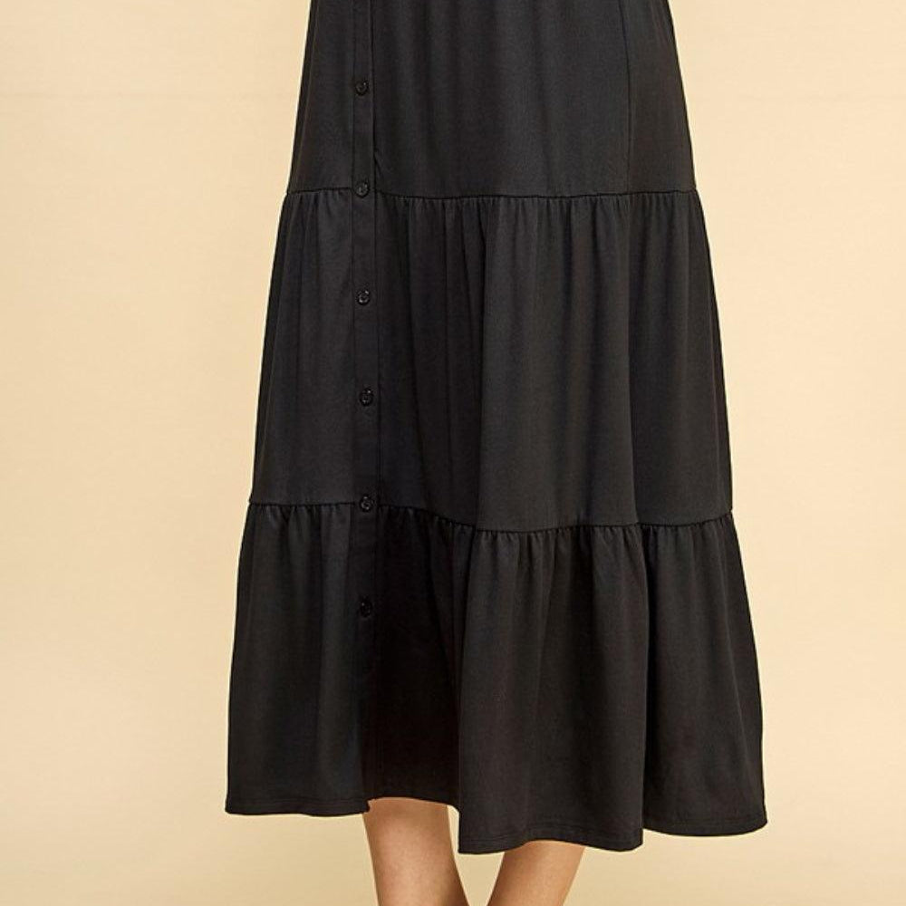 Women's Skirts Faith Apparel Tiered Midi Skirt