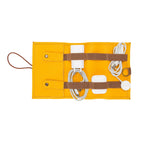 Premium Leather Cable Organizer Travel Pouch