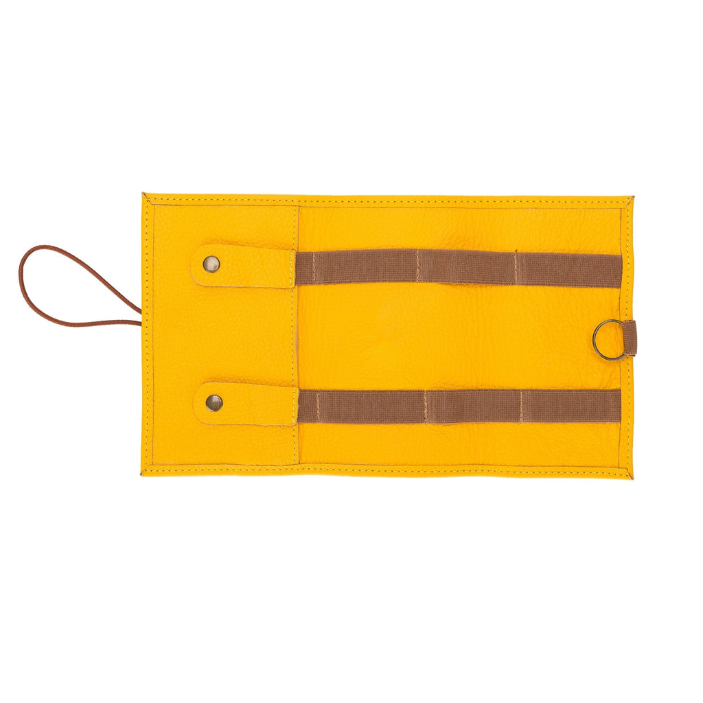 Premium Leather Cable Organizer Travel Pouch