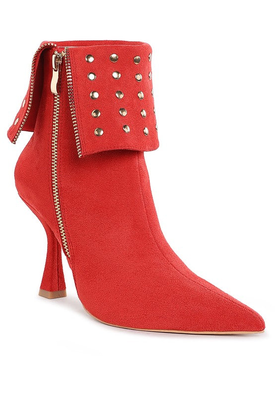 Women's Shoes - BootsPiccini Stud Embellished Foldover Boots - VacationGrabs