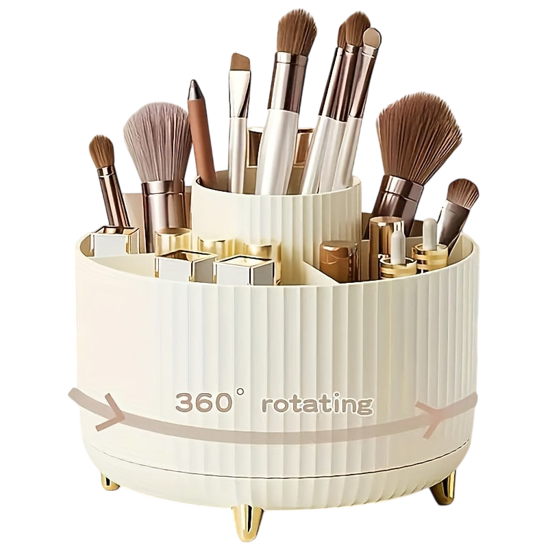 360° Rotating Makeup Cosmetics Organizer for Women
