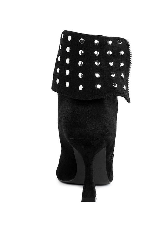 Women's Shoes - BootsPiccini Stud Embellished Foldover Boots - VacationGrabs