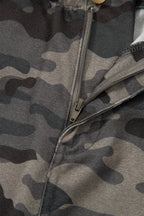 Camo Side Stripe Panel Drawstring Pants