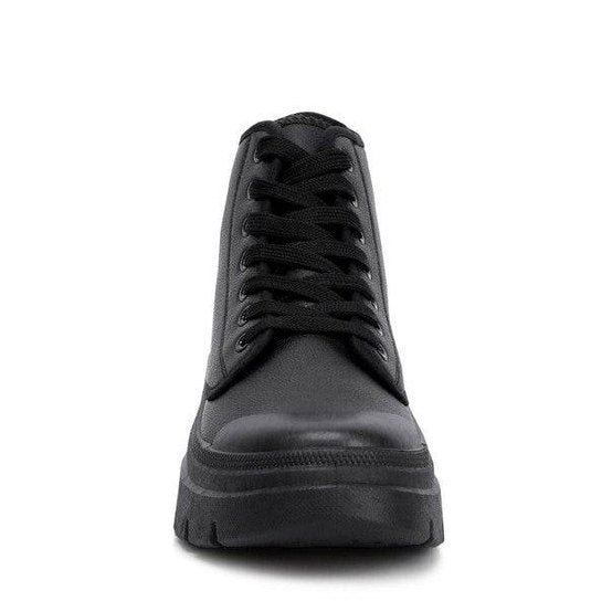 Roxane Chunky Lace Up Boots - VacationGrabs