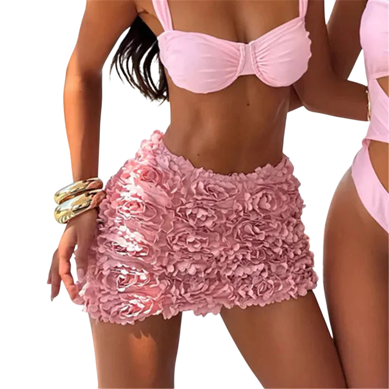 Vacation-Ready Mini Skirt for Women in Vibrant Yellow