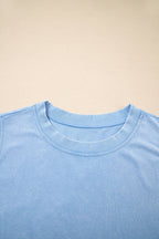 Mineral Wash Tank Top and Lined Split Skirt Set