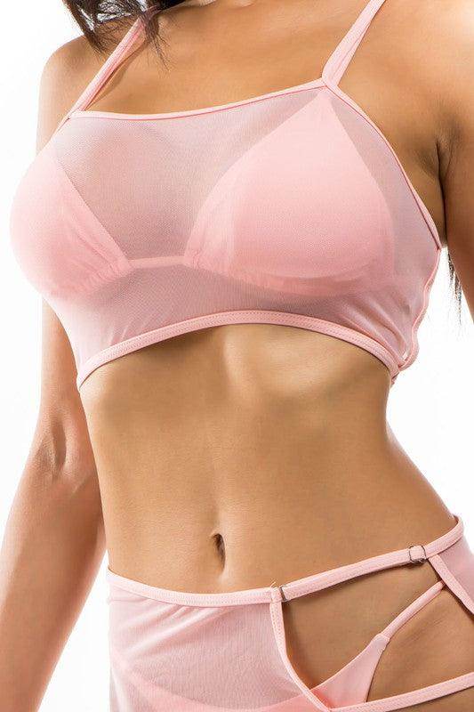 Mesh Cover Two-Piece Set - VacationGrabs