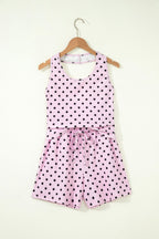 Polka Dot Halter Tank & Elastic Shorts Set