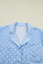 Polka Dot Top & Shorts Pajama Set