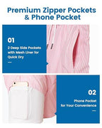 Mens Swim Trunks Compression Liner Quick Dry Zipper Pockets - VacationGrabs