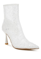 Women's Shoes - BootsSamia Sequin Lace Boots - VacationGrabs