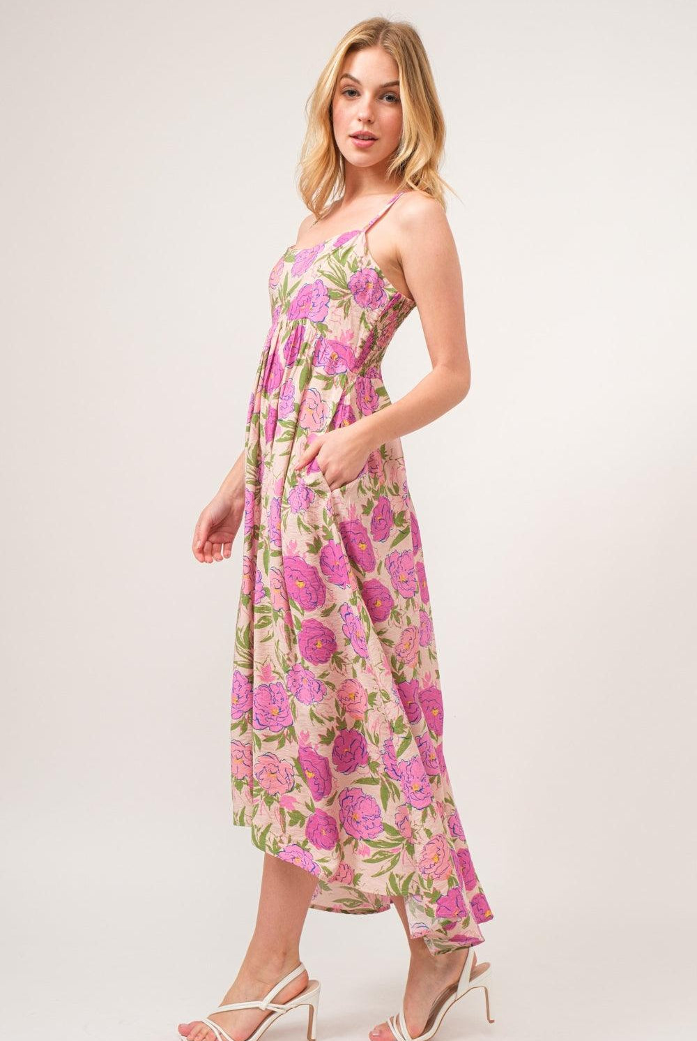 Women's Dresses And The Why Floral High-Low Hem Cami Dress