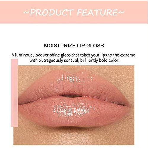 6PCS Hydrating Lip Gloss Neutral Nude Nourishing Glossy - VacationGrabs