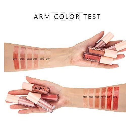 6PCS Hydrating Lip Gloss Neutral Nude Nourishing Glossy - VacationGrabs