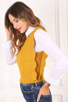 Women's SweatersRuffle sweater vest - VacationGrabs