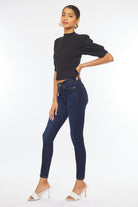 Women's JeansMid Rise Basic Super Skinny Jeans - VacationGrabs