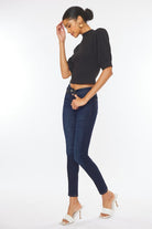 Women's JeansMid Rise Basic Super Skinny Jeans - VacationGrabs