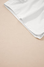 Solid Ribbed Patchwork High Waist Athletic Shorts