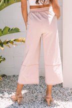Floral Patch Mineral Wash Terry Knit Pants