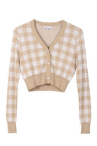 Women's Sweaters - CardigansLS Gingham pattern cardigan - VacationGrabs