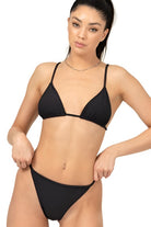 Women's Swimwear - 2PC Black Two-Piece Bikini Set